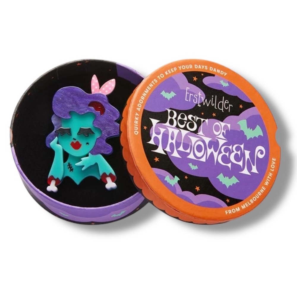2024 Halloween Erstwilder Drop Dead Gorgeous Brooch